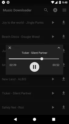 Music Downloader android App screenshot 1