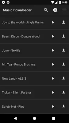 Music Downloader android App screenshot 2